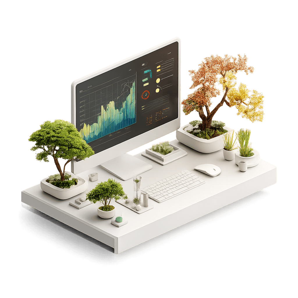 Grove bonsai grove illustration